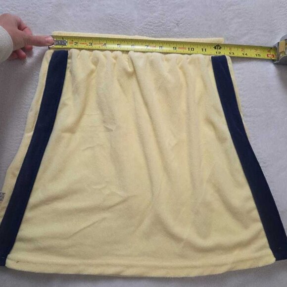 New XS Araminta James x Anthropologie Voyage terry mini skirt Lemon Cream - Picture 7 of 9